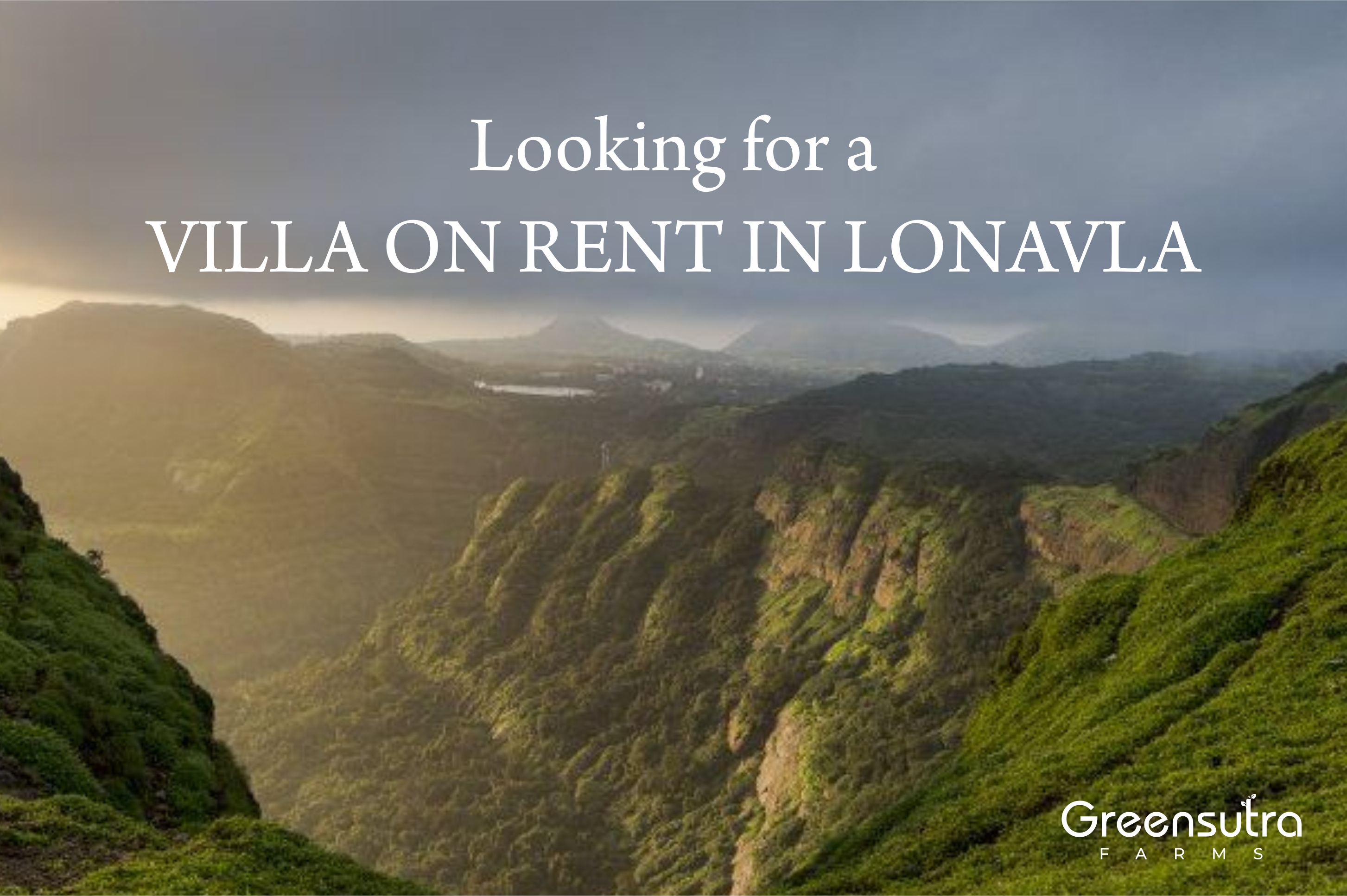Looking for a villa on rent in Lonavla