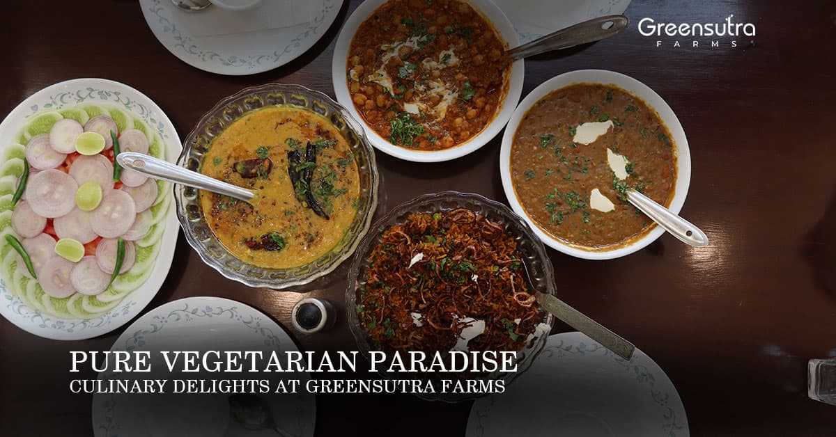 Pure Vegetarian Paradise: Culinary Delights at GreenSutra Farms